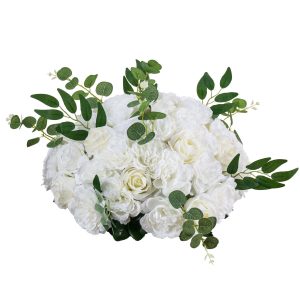 Flower Balls For Wedding Centerpieces 17.7-Inch Fake Flower Arrangement 10 PCS