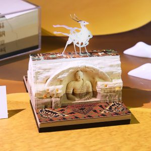 Paper Carving Calendar Dunhuang 3D Memo Holder