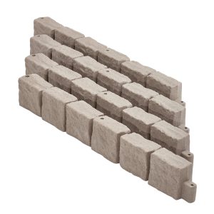 Fake Stone Landscape Edging 46.8x3.9 In Lawn Edging Border Fade-Resistant No Dig