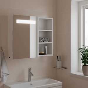 mirror cabinet with LED lighting 60x   mirror cabinet with