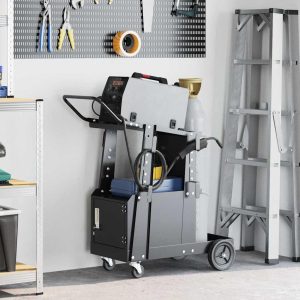 Welding Trolley Black 90 x 46 x 96 cm Steel