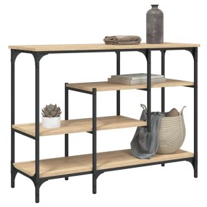 console table with shelves, Sonoma oak, 100x   console table