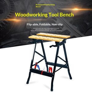 Multi-functional Folding Flip Woodworking Workbench
