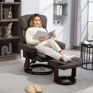 Swivel Recliner with Ottoman