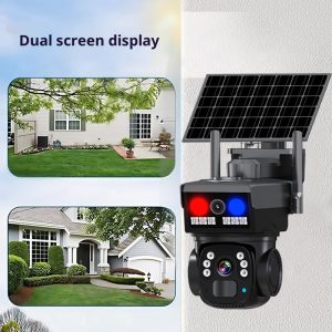 Solar Monitoring Camera Outdoor Home Full Color
