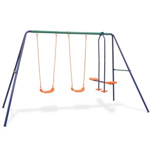 4-seater swing set, orange