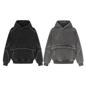 Men's And Women's Loose Personality Fleece-lined Sweatshirt