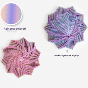 3D Printed Radish Tower Polygonal Spiral Tower Toy With Operating Handles