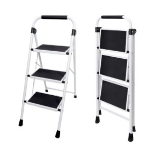 Household Portable 3-layer Step Ladder, With Safety Buckle Stable And Safe