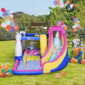 Inflatable Water Slide Bounce House with Trampoline
