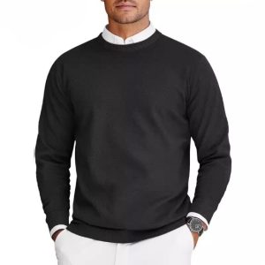 New Men's Round Neck Sweater Long Sleeve Knit