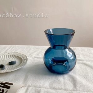 Minimalist Creative Single Vase Colorful Glass Vase