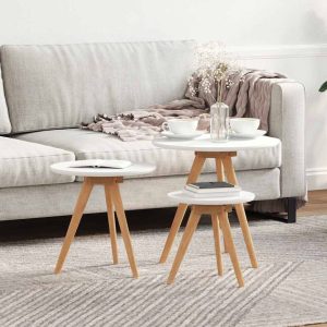 Coffee Table Brown 50 x 50 x 46 cm Solid Wood Walnut