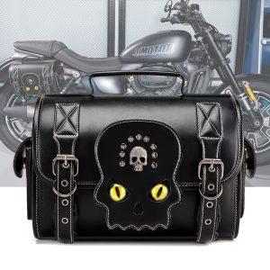 Motorcycle Electric Vehicle Rear Tail Bag PU Leather Modification Hanging Bag