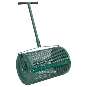 Compost Spreader 75L Green Ø40x60 cm Steel