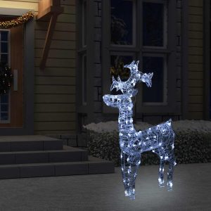 Christmas Decoration Reindeer 90 LEDs 60x Acrylic