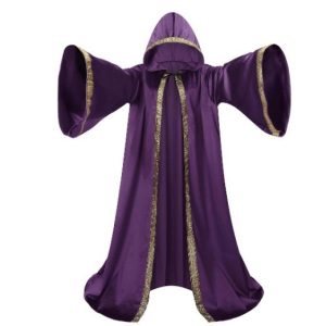 Medieval Halloween Cloak Character Hooded Sleeved Robe