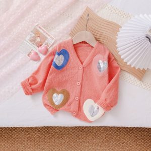 Blue Cute Girls' Long Sleeve Sweater