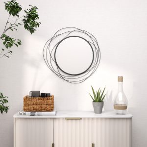 25.6" Circle Mirror for Wall