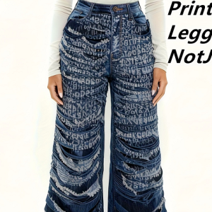 Hustler Stretch Shredded Straight Leg Jeans - Dark Wash