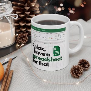 Relax Spreadsheet Ceramic Mug