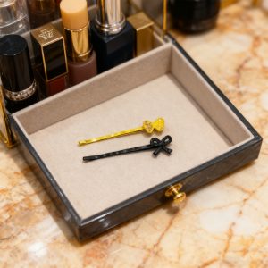 Color Bow Hairpin Set 2pcs-3169