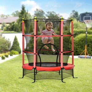 5.3' Kids Trampoline with Safety Enclosure for 3-10 Years
