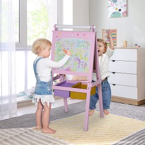 1 Kids Art Easel with Paper Roll