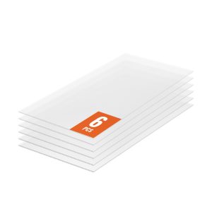 6 Pack Polycarbonate Greenhouse Panels, 2' X 4' X 0.16'' Roof Panels Sheets, Waterproof UV Protected Corrugated Plastic Roofing, Impact Resistance Clear Roofing Sheets For Greenhouse/Garden