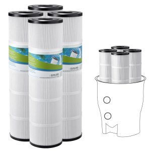 4Pack Hot Tub Spa Pool Filter Cartridge 105 Sq. Ft Compatible Pentair CCP320