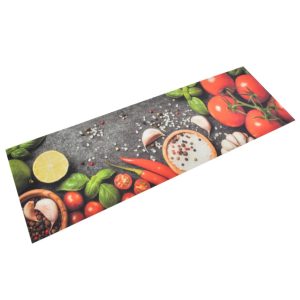 Washable Kitchen Rug, Vegetable Velvet