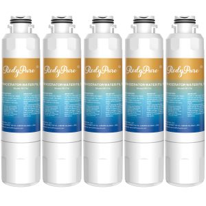 5 Pack Refrigerator Water Filter Replacement For Water Filter HAF-CIN EXP, DA29-00020B, HAF-CIN, DA29-00020B-1, RF28HMEDBSR, RF263BEAESR, RS25J500DSR, RF263TEAESG, HDX FMS-2, DA97-08006A-1