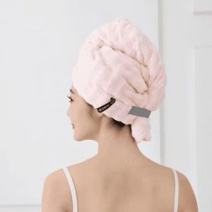 Thickened Coral Fleece Soft Absorbent One-piece Tie-dye Hair Towel