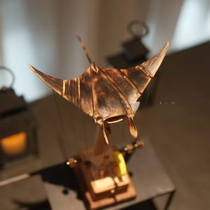 Devil Fish Handmade Wooden Desktop Ornament