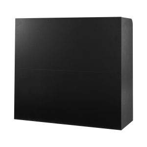 Reception Desk, 47 Inch Rectangular Front Counter Table, Office Reception Counter With Lockable Drawer And Storage Cabinet, For Checkout, Lobby, Beauty Salon And Office, Black