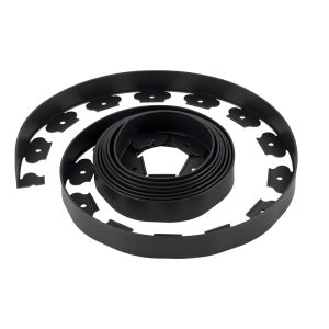 Landscape Edging 20ft X 2in L-Shaped Durable Plastic Garden Border No Dig