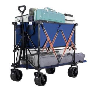 Double-decker Truck With Brakes, 440-pound Large-capacity Truck Trolley Folding Truck