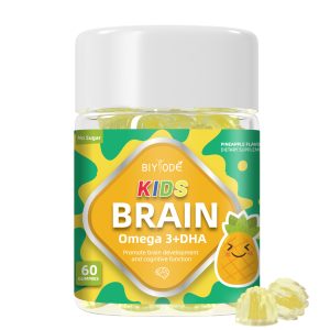 Hot Sale Wholesale Kids Multivitamin 3 DHA Study Support Gummies OEM ODM Alpha Brain Nutrition Supplement