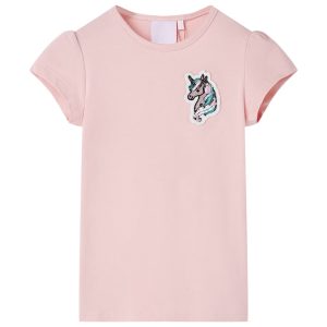 children's T-shirt light pink 116 children's T-shirt light pink 128 children's T-shirt ecru