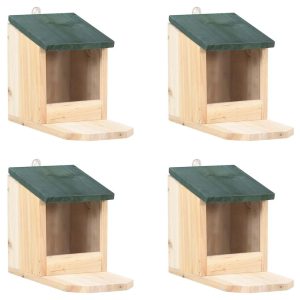 Squirrel Feeders, 4 pcs., Fir Wood