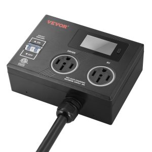 NEMA Splitter For Dryer And EV NEMA 14-50P 2x 14-50R 3.4'' LCD Screen ETL