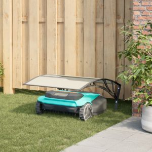 Robotic Lawn Mower Garage Black 80x101x46 cm