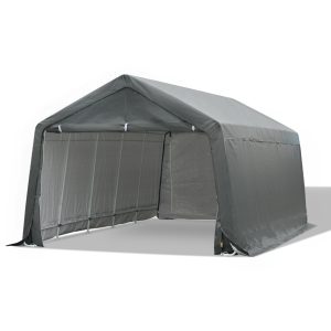 20' x 12' Heavy Duty Outdoor Temporary Carport Canopy Tent - Gray