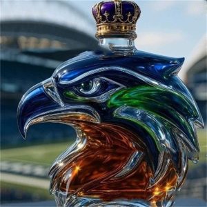 Seattle Seahawks Whiskey Bottle Glass