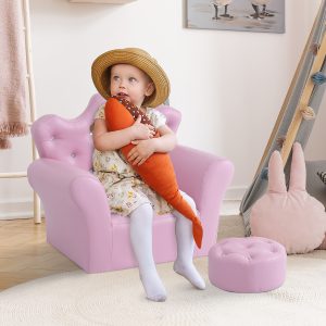 Kids Sofa Set with Footstool