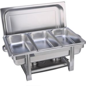 Thickened Stainless Steel Square Lidded Buffet Oven, Heats And Heats Buffet Tableware