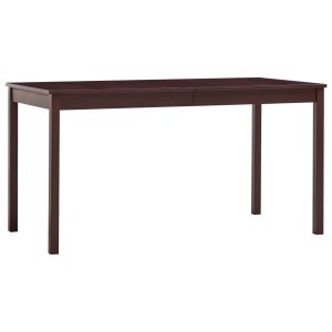 Dining Table Dark Brown 140 x Pine Wood   Dining Table