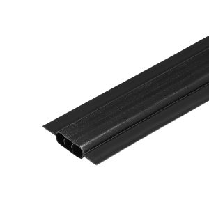 Chain Link Fence Privacy Slats Double-Wall With Wings For 8' High Fence Black