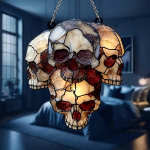 Neo-Gothic Skull Sun Catcher Pendant Decoration
