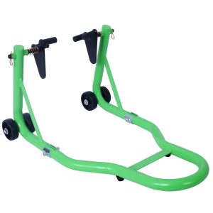 Motorcycle Stand 1000LB Sport Bike Front And Rear Wheel Lift Swingarm Paddock Stands Black U  Green